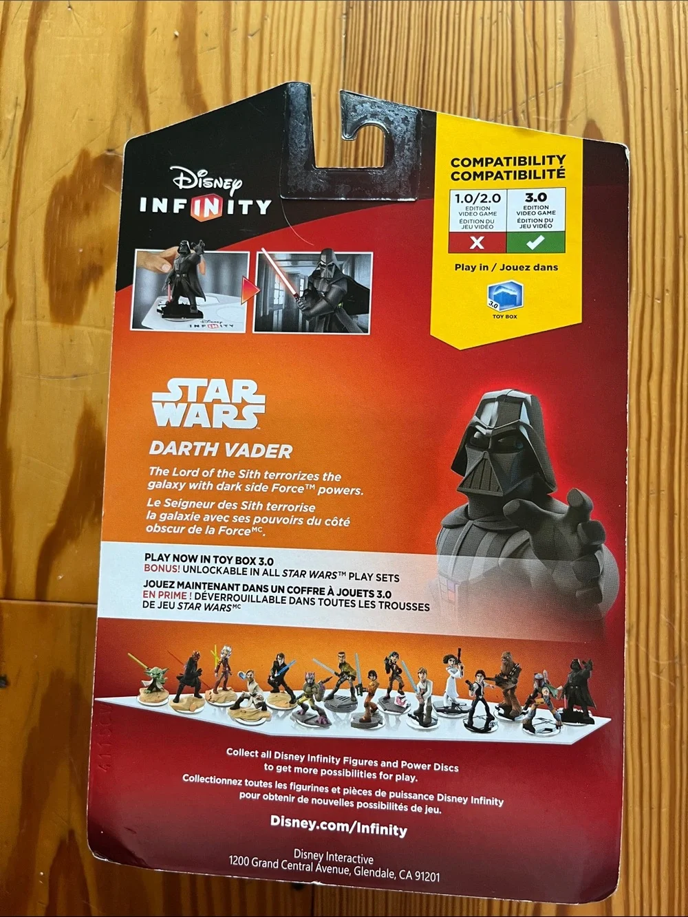 Disney Star Wars Darth Vader Figure - Black, Red, Orange
